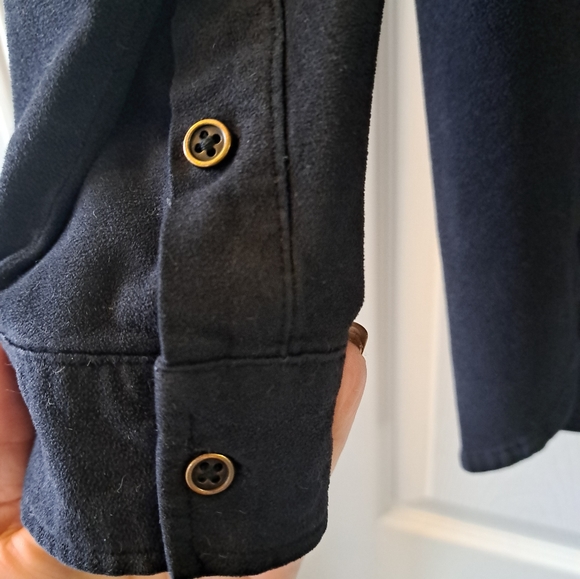 XL Alfred Sung Black Button Down - Picture 2 of 5